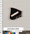 Terracotta fragment of a kylix (drinking cup), Terracotta, Greek, Attic