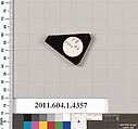 Terracotta fragment of a kylix (drinking cup), Terracotta, Greek, Attic