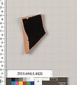 Terracotta fragment of a kylix (drinking cup), Terracotta, Greek, Attic