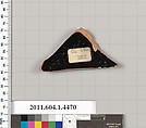 Terracotta fragment of a kylix (drinking cup), Terracotta, Greek, Attic