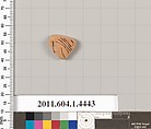 Terracotta fragment of a kylix (drinking cup), Terracotta, Greek, Attic