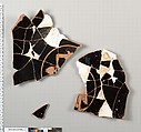 Terracotta fragments of a kylix (drinking cup), Attributed to Epiktetos [DvB], Terracotta, Greek, Attic