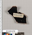 Terracotta rim fragment of a kylix (drinking cup), Attributed to the Briseis Painter [DvB], Terracotta, Greek, Attic