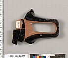 Terracotta fragment of a kylix (drinking cup), Terracotta, Greek, Attic