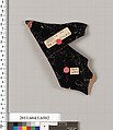Terracotta fragment of a kylix (drinking cup), Attributed to the Colmar Painter [DvB], Terracotta, Greek, Attic
