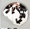 Terracotta fragment of a kylix (drinking cup), Attributed to Onesimos [DvB], Terracotta, Greek, Attic