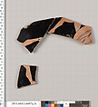 Terracotta fragments of a kylix (drinking cup), Terracotta, Greek, Attic