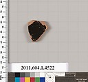Terracotta fragment of a kylix (drinking cup), Terracotta, Greek, Attic