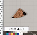 Terracotta fragment of a kylix (drinking cup), Terracotta, Greek, Attic