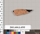 Terracotta fragment of a kylix (drinking cup), Terracotta, Greek, Attic