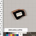 Terracotta fragment of a kylix (drinking cup), Terracotta, Greek, Attic