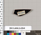 Terracotta rim fragment of a kylix (drinking cup), Terracotta, Greek, Attic