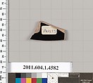 Terracotta fragment of a kylix (drinking cup), Terracotta, Greek, Attic