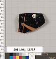 Terracotta rim fragment of a kylix (drinking cup), Terracotta, Greek, Attic