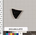 Terracotta fragment of a kylix (drinking cup), Terracotta, Greek, Attic