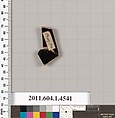 Terracotta fragment of a kylix (drinking cup), Terracotta, Greek, Attic