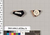 Terracotta fragments of kylikes (drinking cups), Terracotta, Greek, Attic