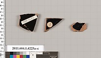 Terracotta fragments of kylikes (drinking cups), Terracotta, Greek, Attic
