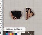Terracotta rim fragments of kylikes (drinking cups), Terracotta, Greek, Attic