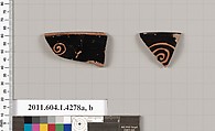 Terracotta rim fragments of kylikes (drinking cups), Terracotta, Greek, Attic