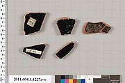 Terracotta fragments of kylikes (drinking cups), Terracotta, Greek, Attic