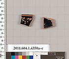 Terracotta fragments of kylikes (drinking cups), Terracotta, Greek, Attic