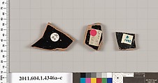 Terracotta fragments of kylikes (drinking cups), Terracotta, Greek, Attic