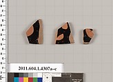 Terracotta fragments of kylikes (drinking cups), Terracotta, Greek, Attic