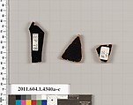 Terracotta fragments of kylikes (drinking cups), Terracotta, Greek, Attic