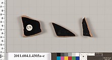 Terracotta fragments of kylikes (drinking cups), Terracotta, Greek, Attic