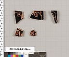Terracotta fragments of kylikes (drinking cups), Terracotta, Greek, Attic