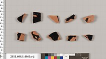 Terracotta fragments of kylikes (drinking cups), Terracotta, Greek, Attic