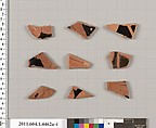Terracotta fragments of kylikes (drinking cups), Terracotta, Greek, Attic