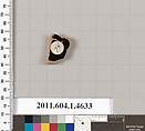 Terracotta fragment of a kylix (drinking cup), Terracotta, Greek, Attic