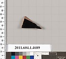Terracotta fragment of a kylix (drinking cup), Terracotta, Greek, Attic