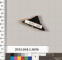 Terracotta fragment of a kylix (drinking cup), Terracotta, Greek, Attic