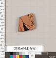 Terracotta fragment of a kylix (drinking cup), Terracotta, Greek, Attic