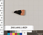 Terracotta fragment of a kylix (drinking cup), Terracotta, Greek, Attic