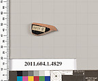 Terracotta fragment of a kylix (drinking cup), Terracotta, Greek, Attic