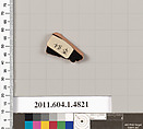 Terracotta fragment of a kylix (drinking cup), Terracotta, Greek, Attic