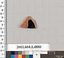 Terracotta fragment of a kylix (drinking cup), Terracotta, Greek, Attic