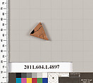 Terracotta fragment of a kylix (drinking cup), Terracotta, Greek, Attic