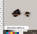 Terracotta fragments of kylikes (drinking cups), Terracotta, Greek, Attic