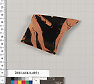 Terracotta fragment of a kylix (drinking cup), Terracotta, Greek, Attic