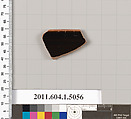 Terracotta fragment of a kylix (drinking cup), Terracotta, Greek, Attic