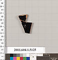 Terracotta fragment of a kylix (drinking cup), Terracotta, Greek, Attic