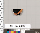 Terracotta fragment of a kylix (drinking cup), Terracotta, Greek, Attic