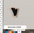 Terracotta fragment of a kylix (drinking cup), Terracotta, Greek, Attic