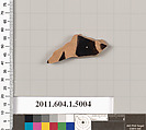 Terracotta fragment of a kylix (drinking cup), Terracotta, Greek, Attic