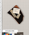 Terracotta fragment of a kylix (drinking cup), Attributed to the Nikosthenes Painter [DvB], Terracotta, Greek, Attic